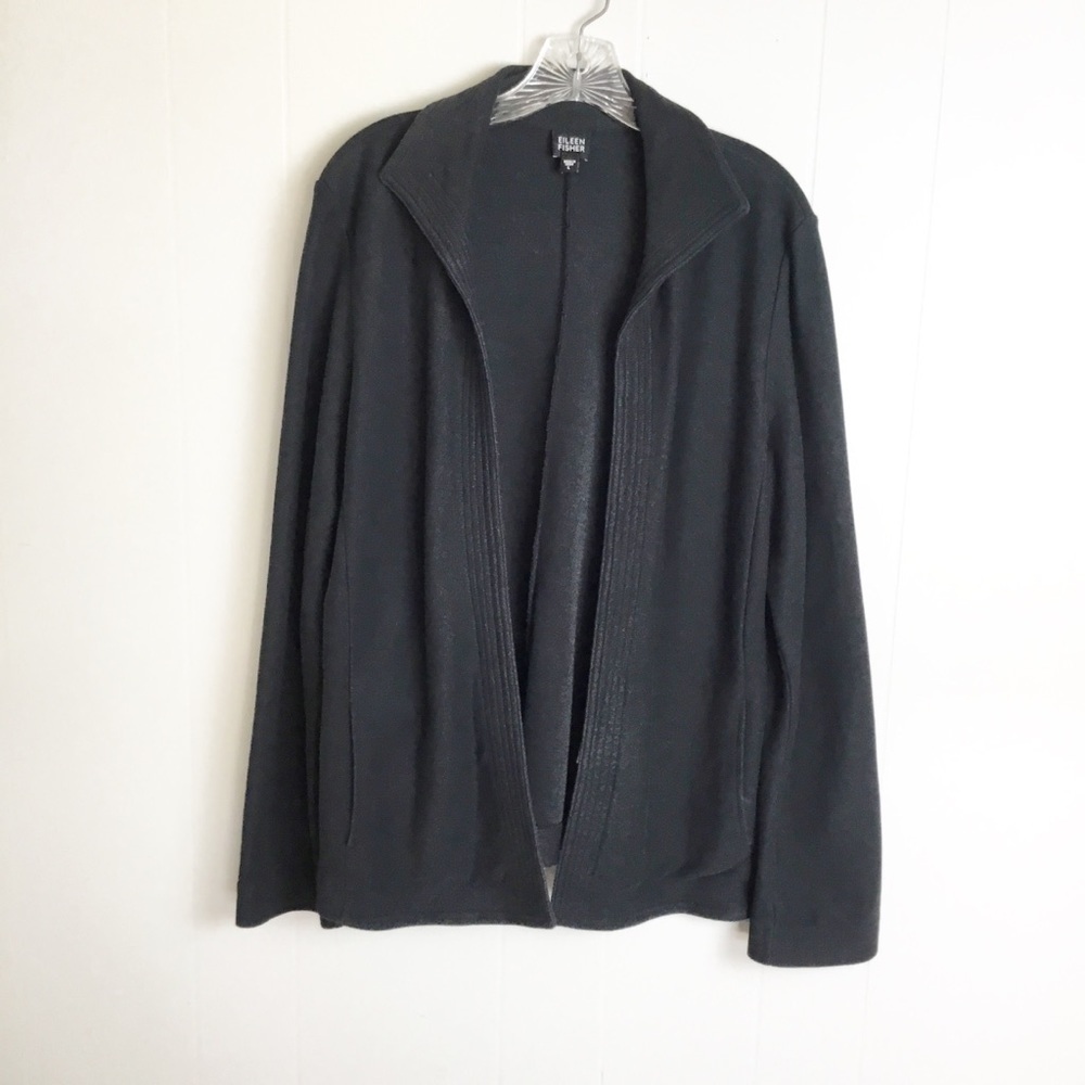 Eileen Fisher Open Blazer Sweater Size L